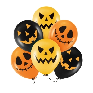 Μπαλόνια 30 εκ. Halloween Scary Mix Συσκ. 6 τεμ.