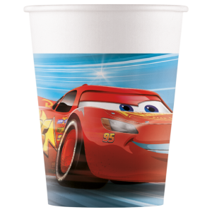 Ποτήρια χάρτινα Cars 200 ml Συσκ. 8 τμχ