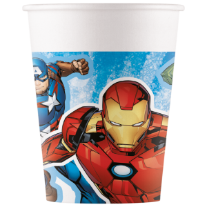 Ποτήρια χάρτινα Avengers 200 ml Συσκ. 8 τμχ
