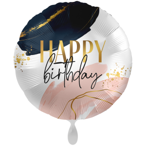 Μπαλόνι Foil XXL Στρογγυλό Modern Birthday Vibes Happy Birthday 71 εκ.