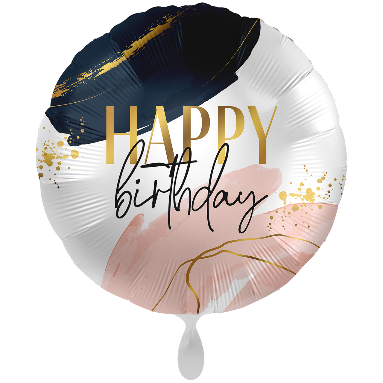Μπαλόνι Foil XXL Στρογγυλό Modern Birthday Vibes Happy Birthday 71 εκ.