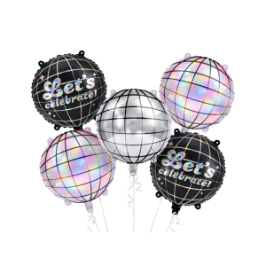 Σετ Μπαλόνια Foil Disco Balls – Mix – Συσκ. 5 τεμ.
