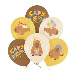Μπαλόνια Latex Καπιμπάρα (Capybara) 30 εκ. Συσκ. 6 τεμ.